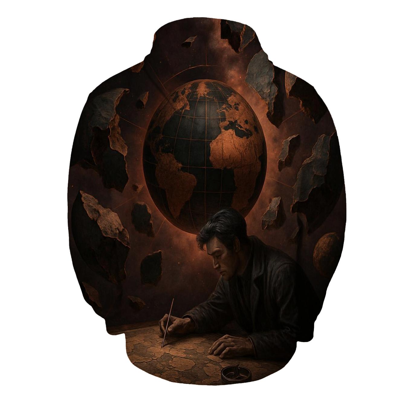Atlas Of Shattered Worlds zip-up hoodies