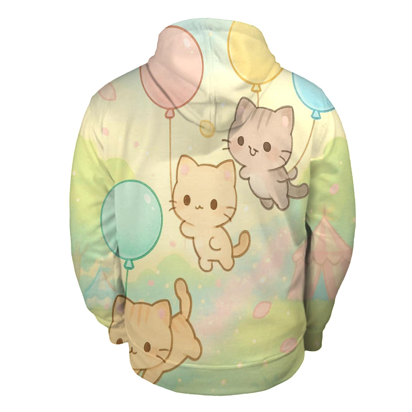 Balloon Parade Kittens graphic hoodies