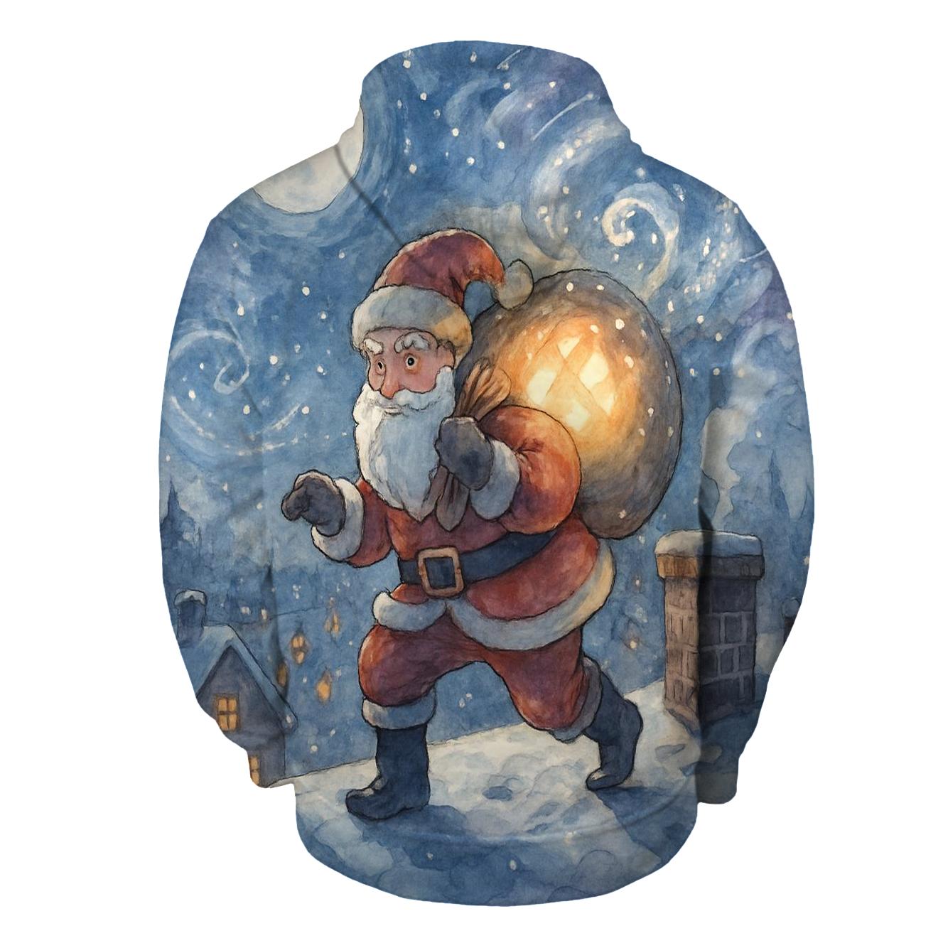 Midnight Gift Courier Santa pullover hoodies