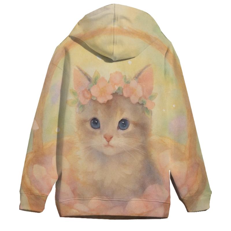Blossom Crown Kitten premium hoodies