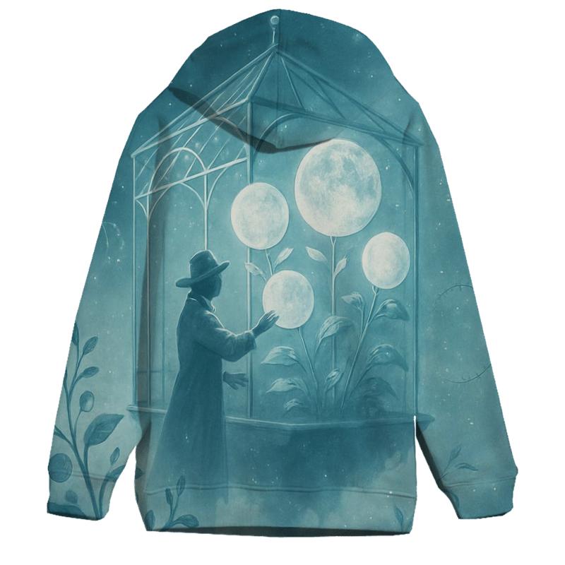Moonphase Botanica graphic hoodies