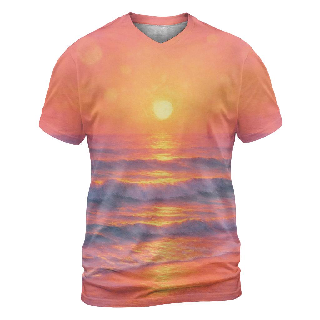 Coral Horizon Drift personalized full print shirts
