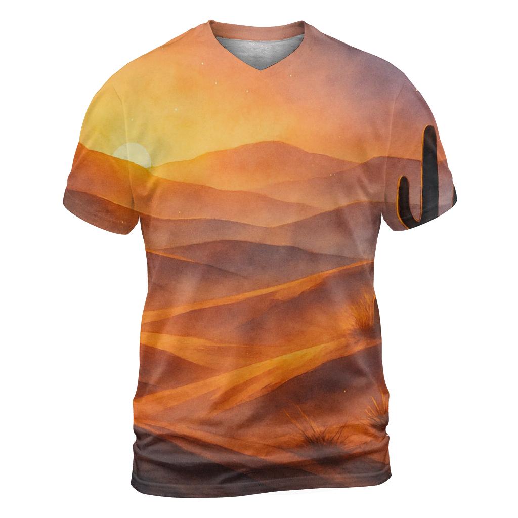 Amber Dune Lullaby artistic all-over print tops