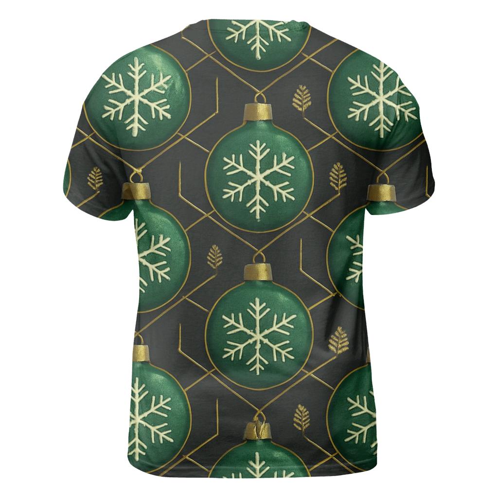 Green Ornament Tessellation On Charcoal Background unique graphic print tees