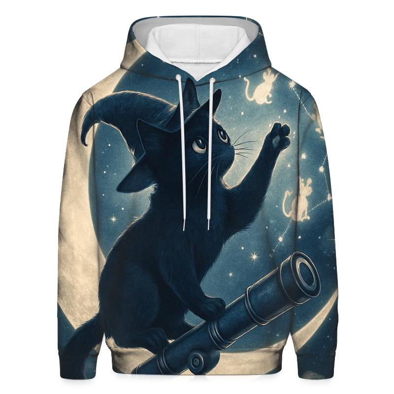 Stargazer Witch Cat hoodies fashion