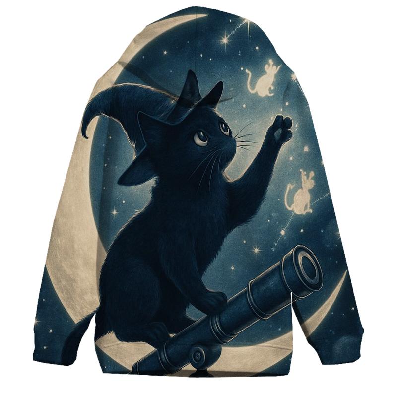 Stargazer Witch Cat hoodies fashion
