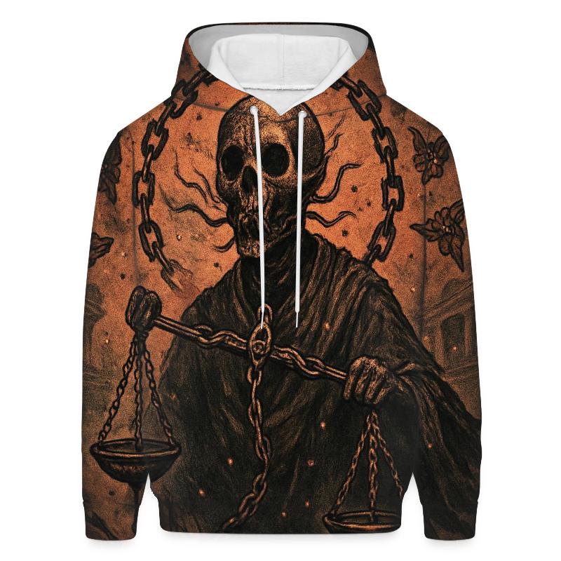 Chained Skeleton Adjudicator hoodie designs