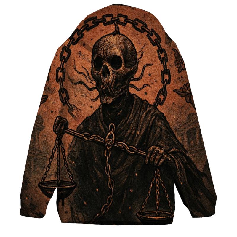 Chained Skeleton Adjudicator hoodie designs