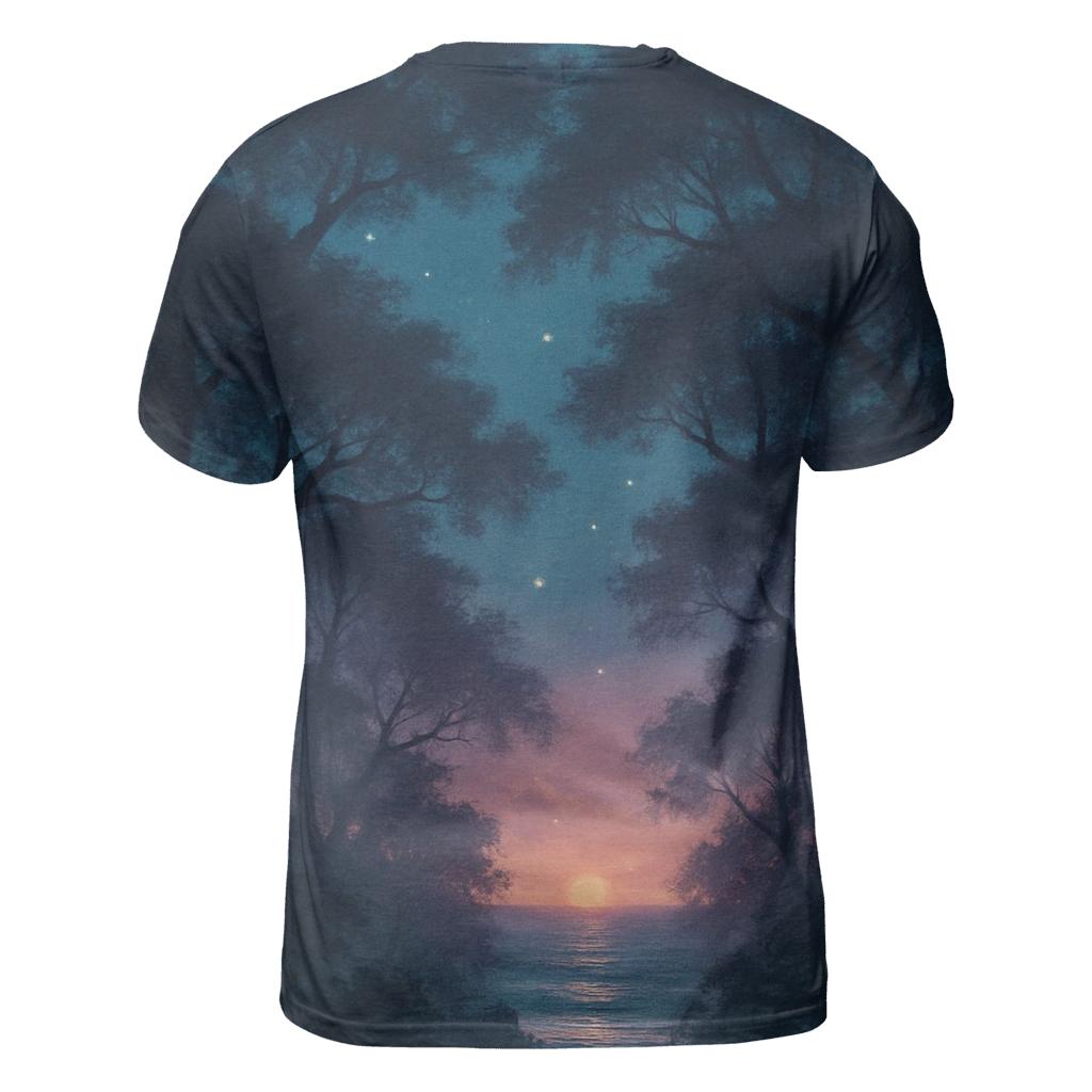 Teal Twilight Canopy custom all-over print shirts