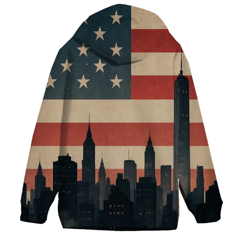 Urban Skyline Stripes heavyweight hoodies