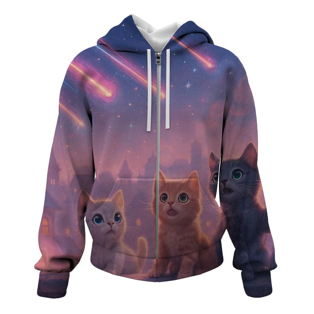 Stargazer Alley Kittens graphic hoodies