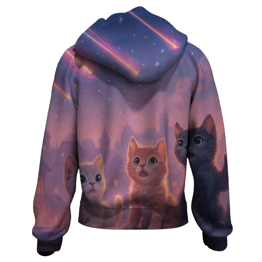 Stargazer Alley Kittens graphic hoodies