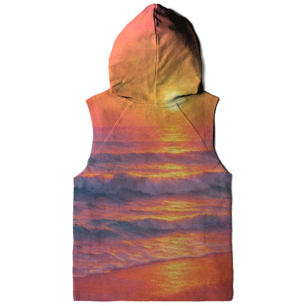 Coral Horizon Drift lightweight hoodies