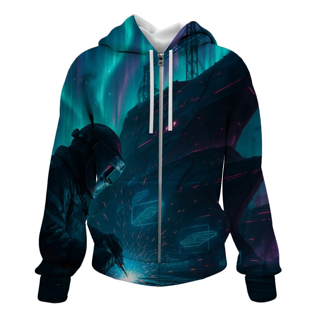 Aurora Shipwright graphic hoodies