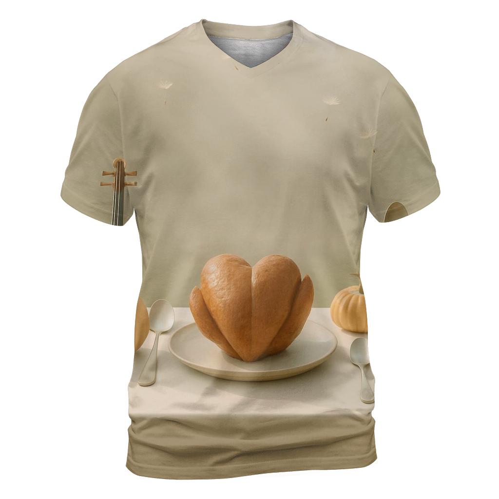 Harvest Orchestra Table artistic all-over print tops