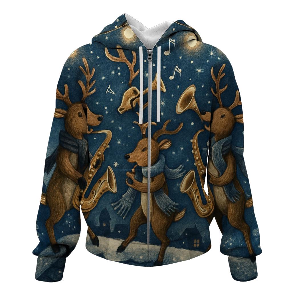 Reindeer Jazz Night hoodie styles