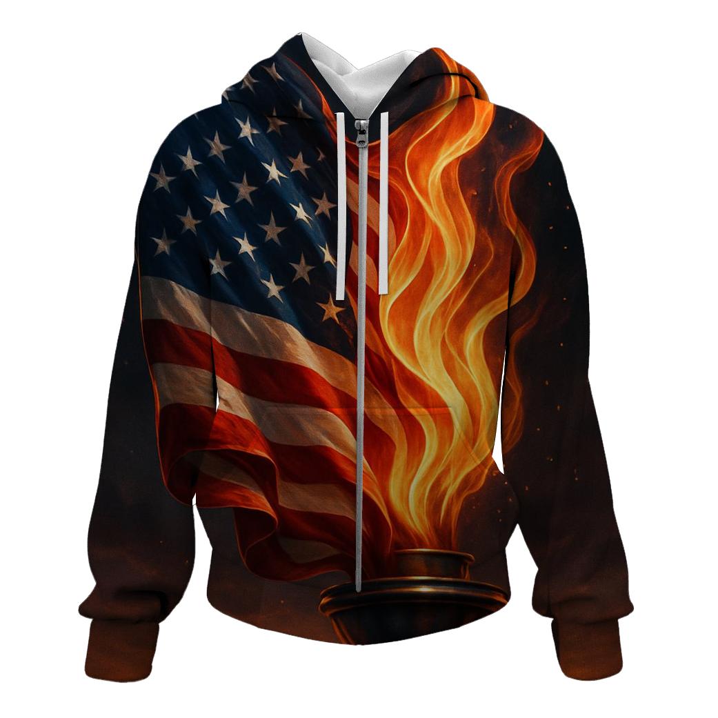 Liberty Flame Banner hoodies fashion