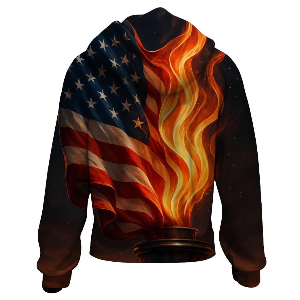 Liberty Flame Banner hoodies fashion