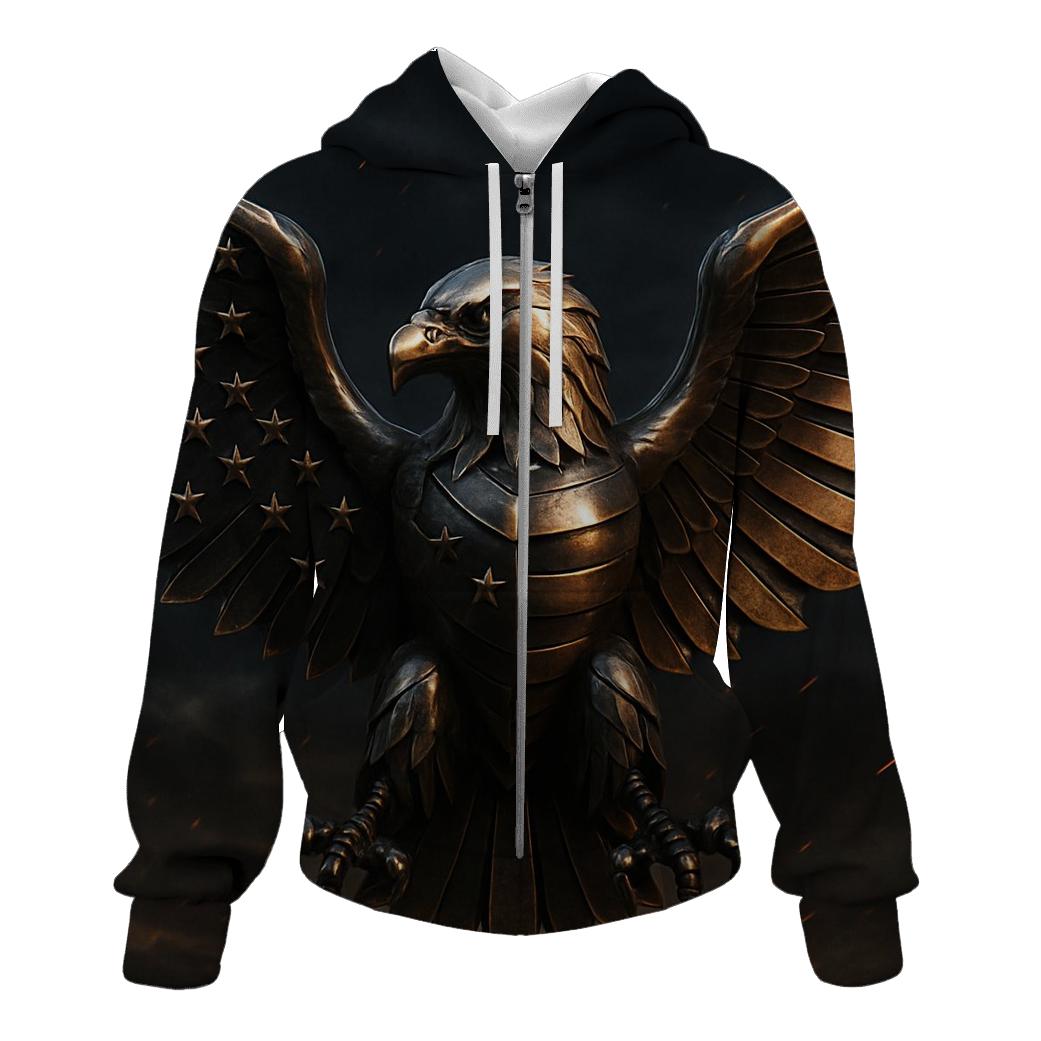 Eagle Herald In Bronze lightweight hoodies