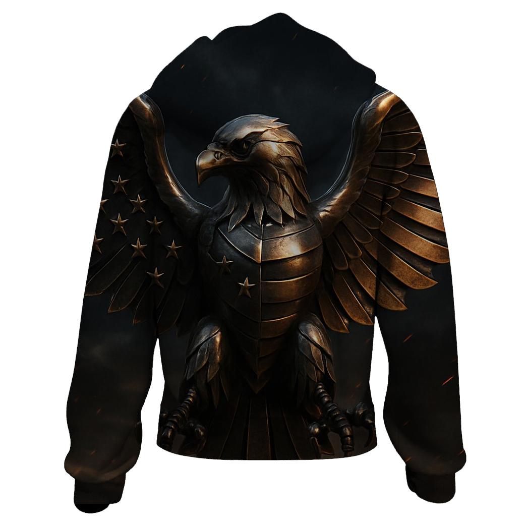 Eagle Herald In Bronze lightweight hoodies