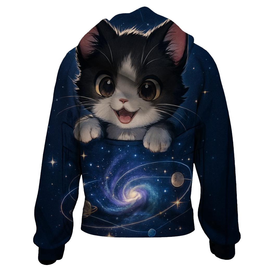Pocket Galaxy Kitten hoodie styles