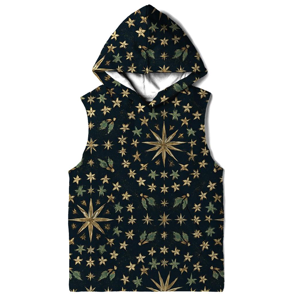 Golden Star Radial On Navy Blue Background hoodie trends