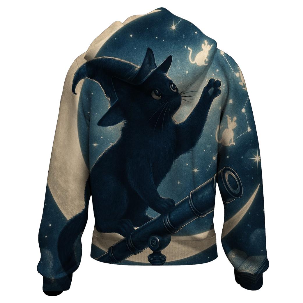 Stargazer Witch Cat heavyweight hoodies