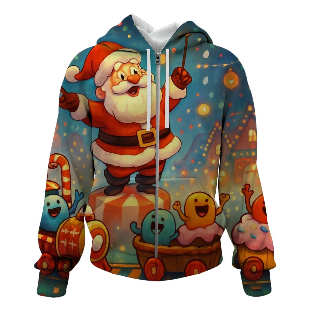 Candy Conductor Santa premium hoodies