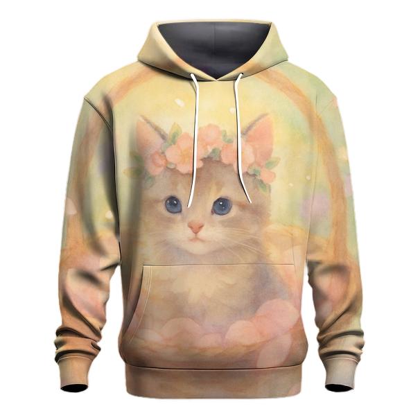 Blossom Crown Kitten lightweight hoodies