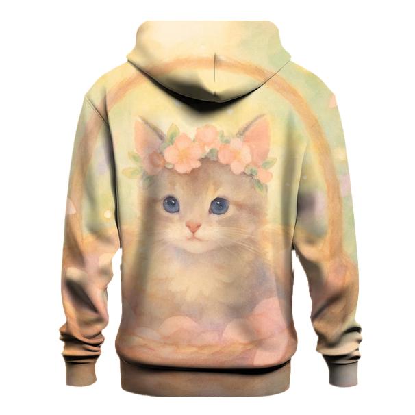 Blossom Crown Kitten lightweight hoodies