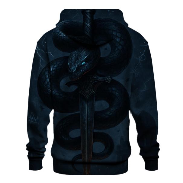 Serpent Dagger Constellation embroidered hoodies
