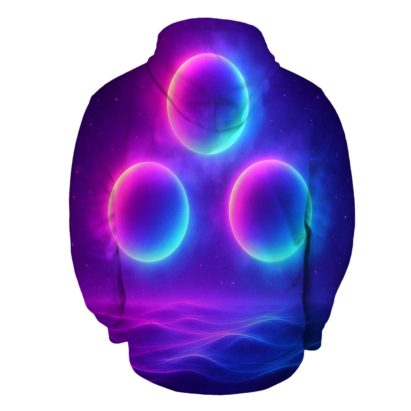 Neon Tide Orbs custom hoodies
