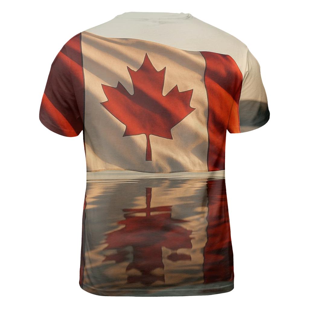 Canada Maple Reflection custom all-over print shirts