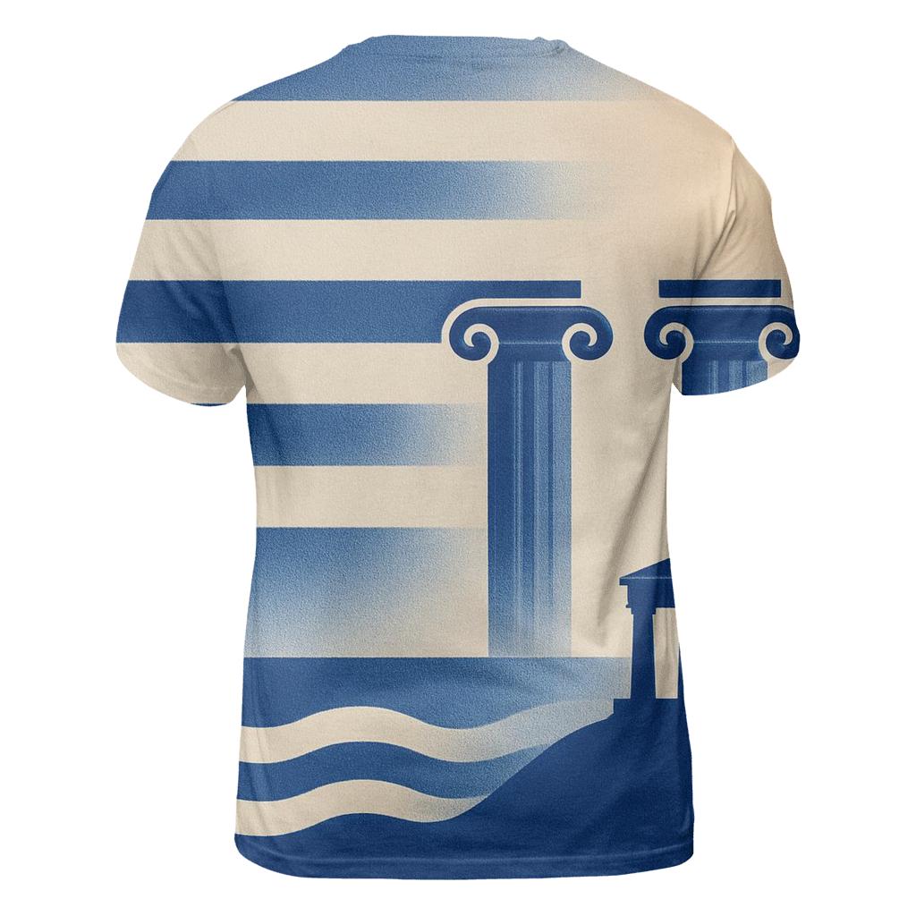 Greece Classical Geometry statement graphic shirts
