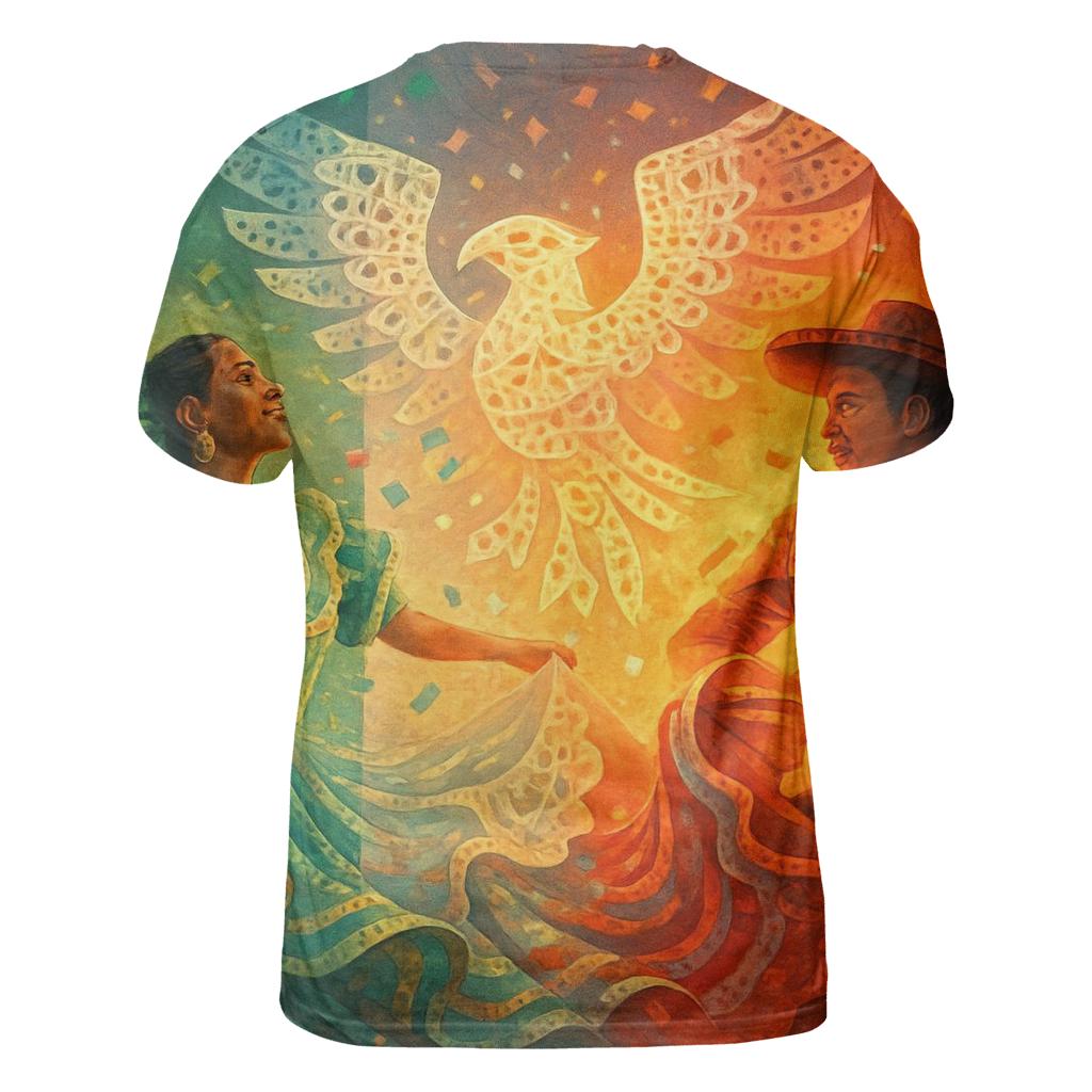Mexico Fiesta Mosaic artistic all-over print tops