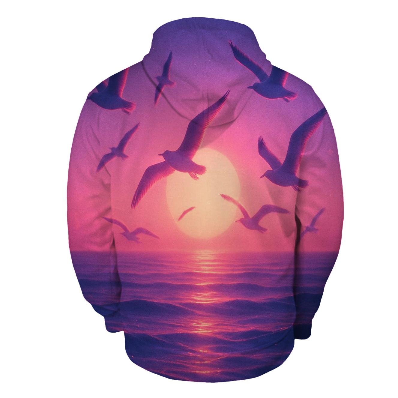 Magenta Tide Serenade pullover hoodies