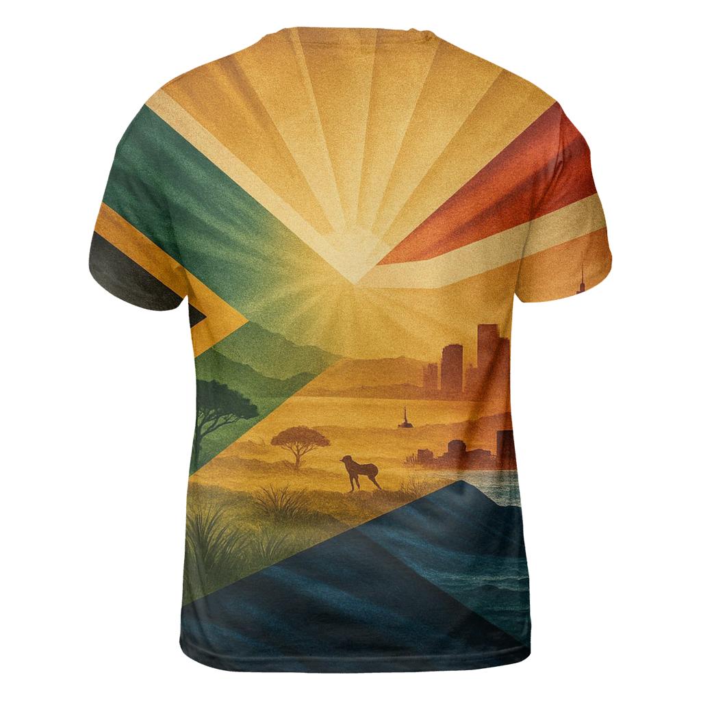South Africa Unity Collage unique graphic print tees