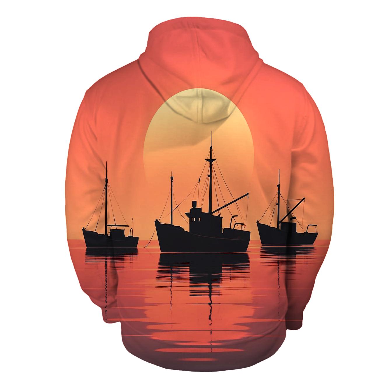 Crimson Harbor Echo premium hoodies