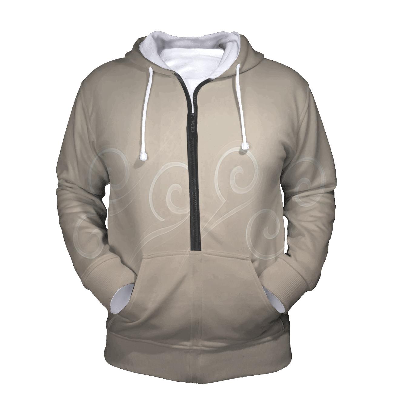 Gradient Wind Glyphs graphic hoodies