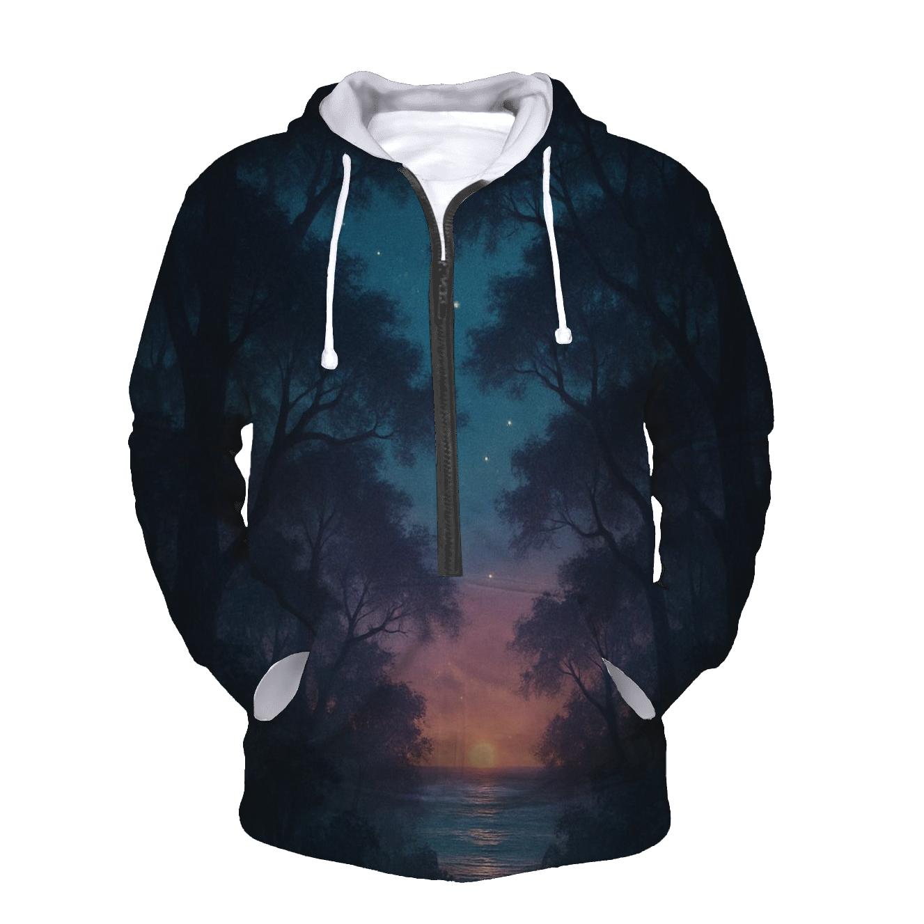 Teal Twilight Canopy graphic hoodies