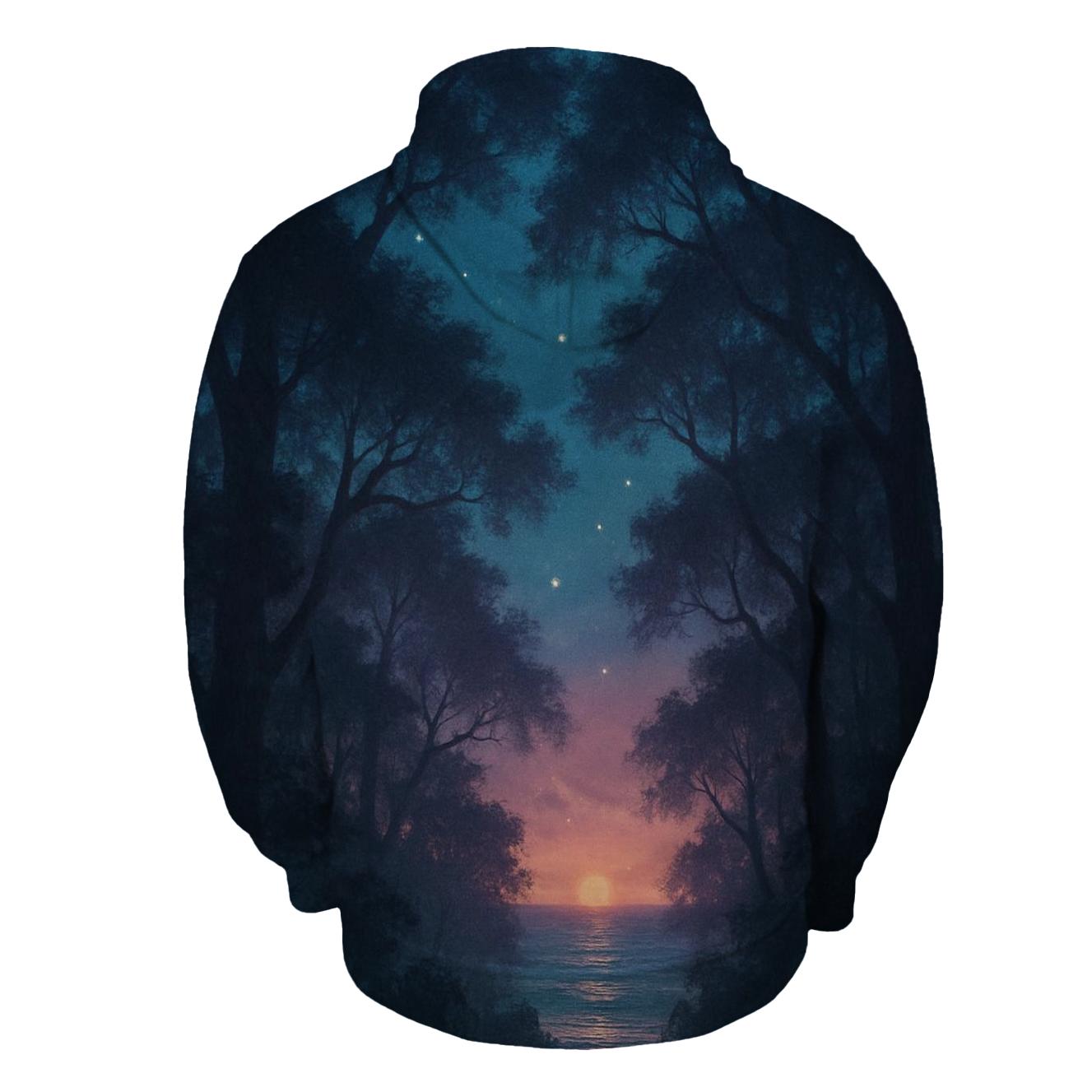 Teal Twilight Canopy graphic hoodies