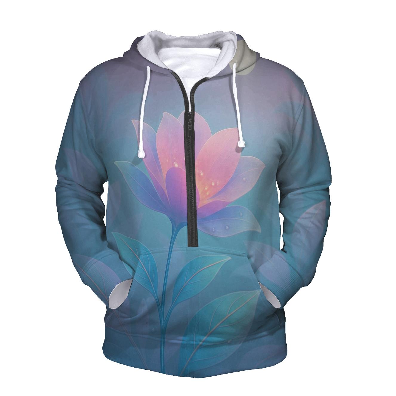 Moonlit Gradient Gardens pullover hoodies