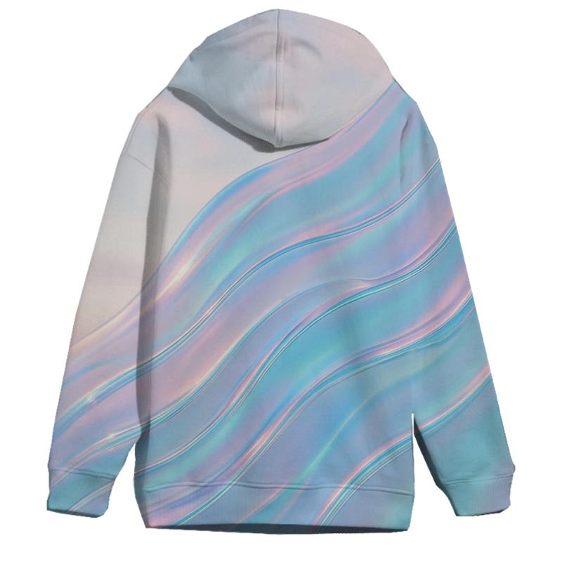 Aurora Glass Waves graphic hoodies