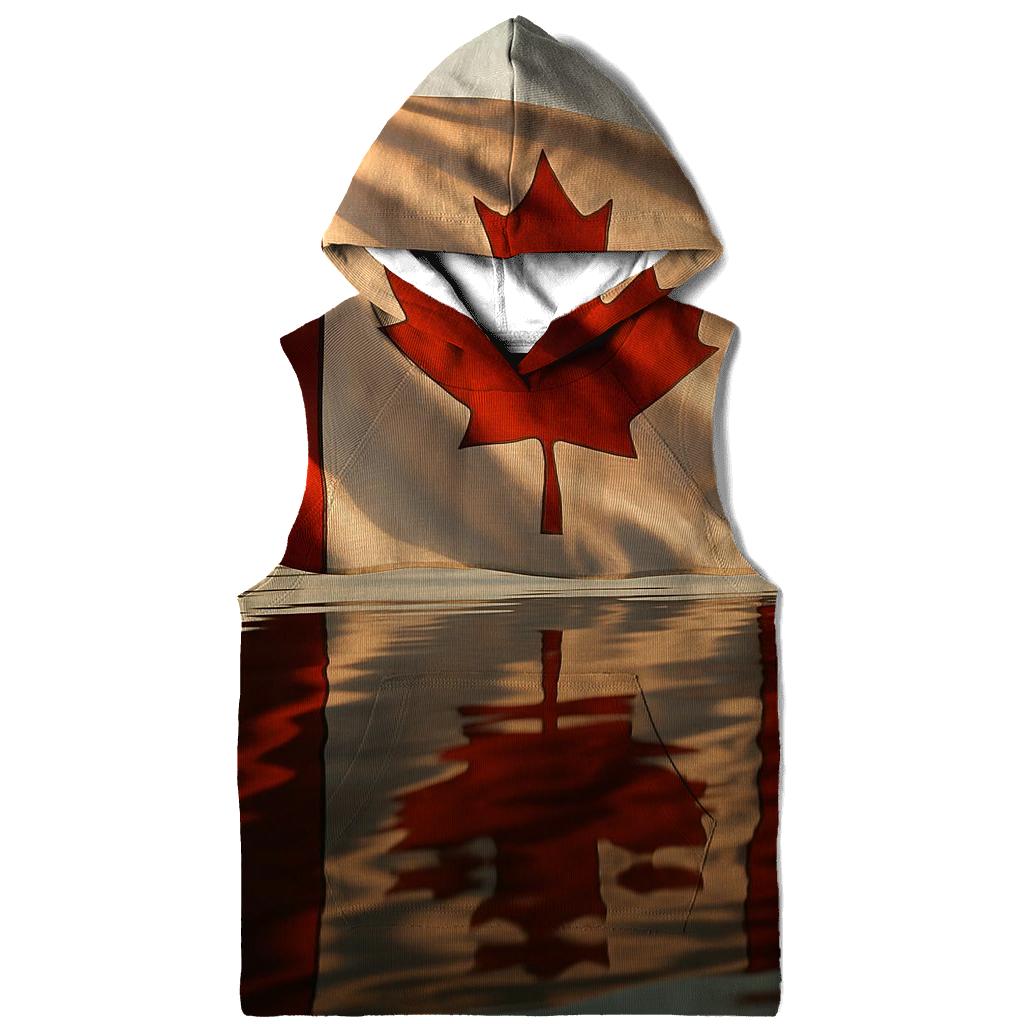 Canada Maple Reflection embroidered hoodies