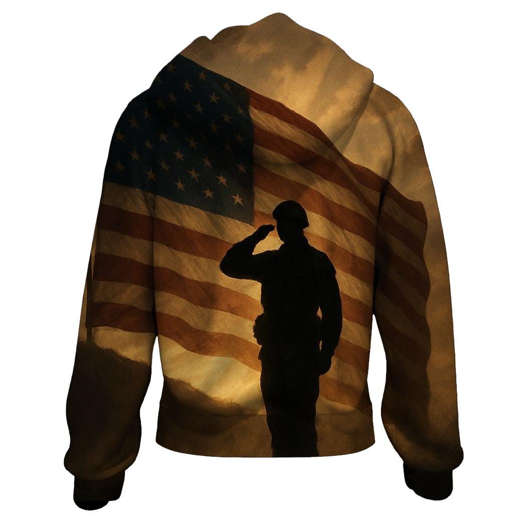 Dawn Sentinel Flag lightweight hoodies