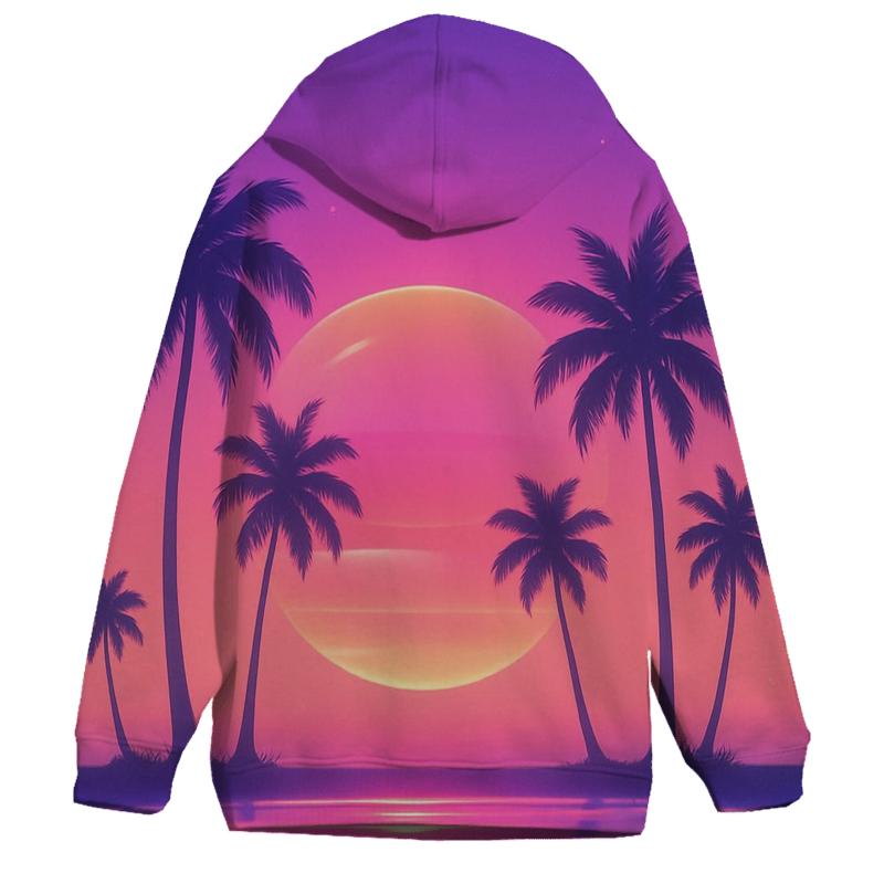 Vaporwave Palm Reverie hoodie styles