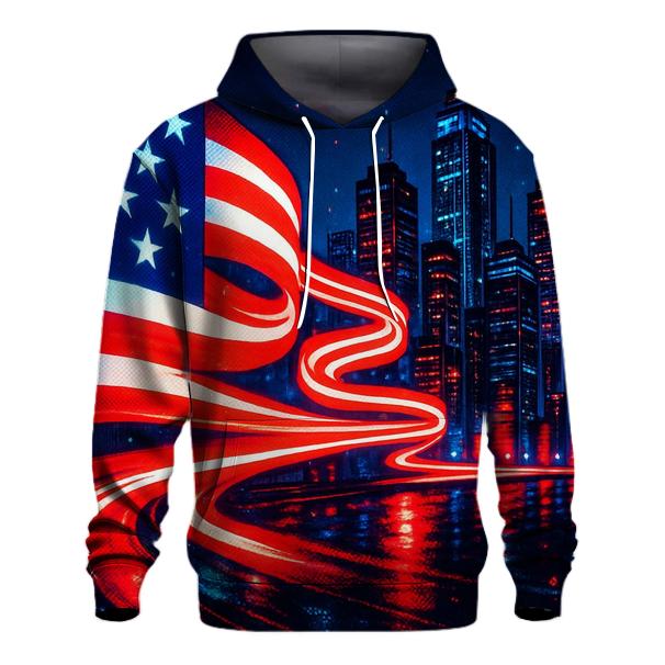 Stars Over Neon Skyline hoodie designs