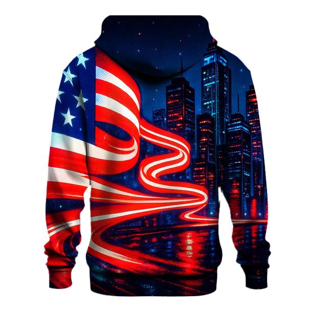 Stars Over Neon Skyline hoodie designs