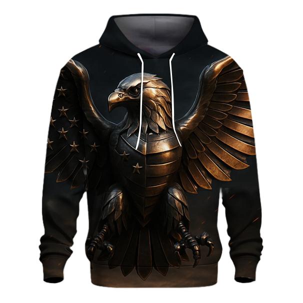 Eagle Herald In Bronze premium hoodies