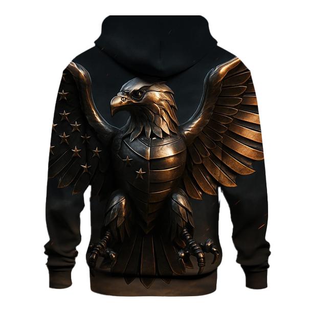 Eagle Herald In Bronze premium hoodies